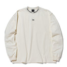 長袖 オーバーサイズド Tシャツ BLACK LABEL FW23 ジャカードロゴ オフホワイト - 13952732-S | NEW ERA ニューエラ公式オンラインストア