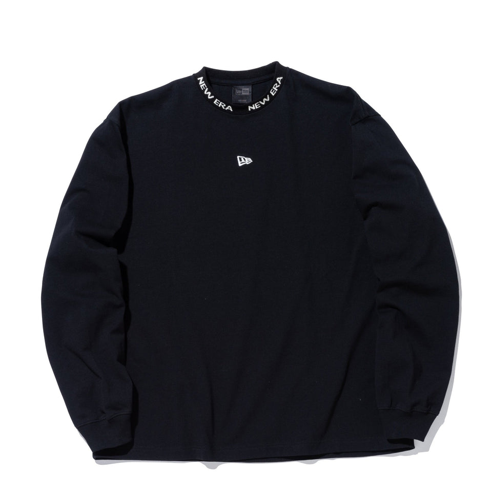 長袖 オーバーサイズド Tシャツ BLACK LABEL FW23 ジャカードロゴ ブラック - 13952733-S | NEW ERA ニューエラ公式オンラインストア