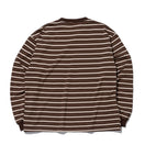 長袖 オーバーサイズド ボーダーTシャツ BLACK LABEL FW23 ウォルナット - 13952734-S | NEW ERA ニューエラ公式オンラインストア