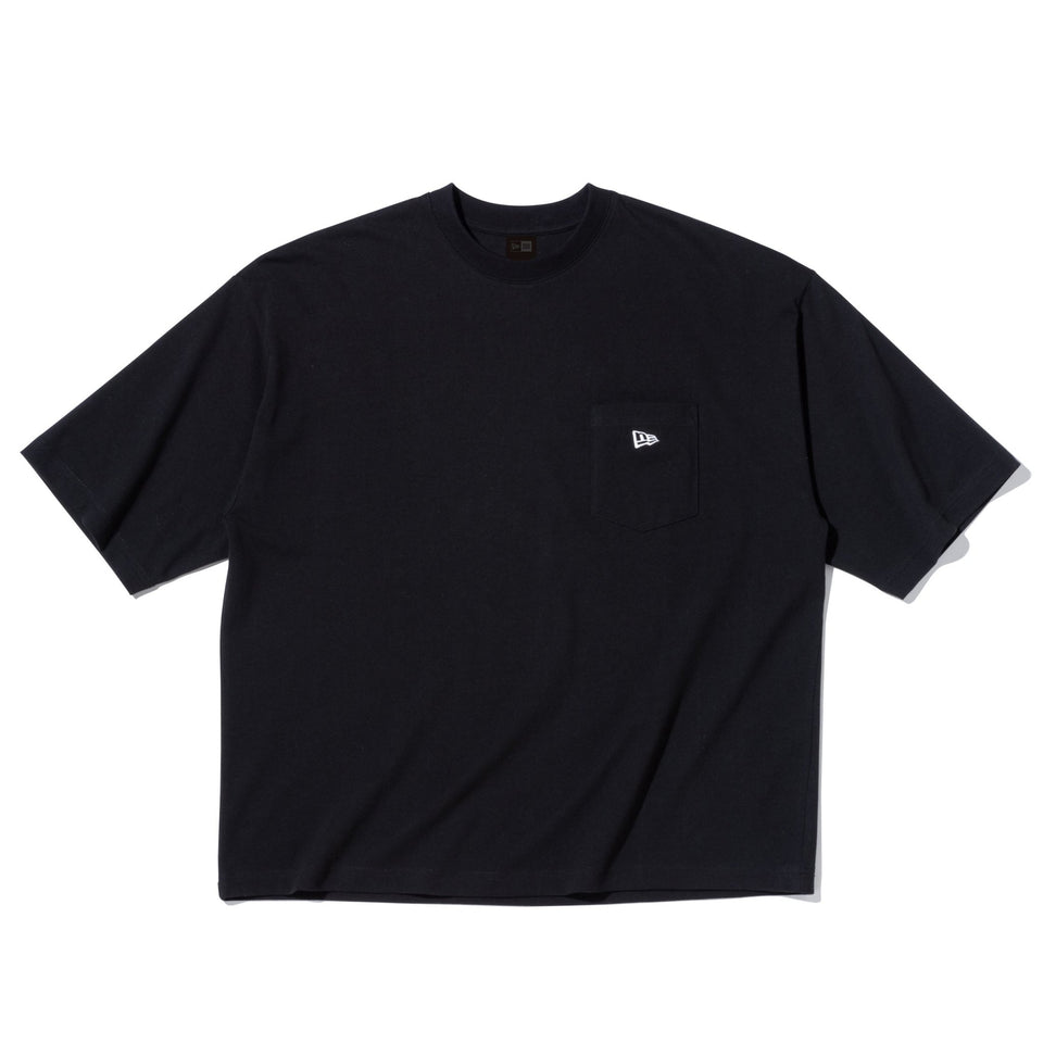 半袖 ワイドフィット ポケットTシャツ BLACK LABEL SS23 ブラック - 13574777-S | NEW ERA ニューエラ公式オンラインストア