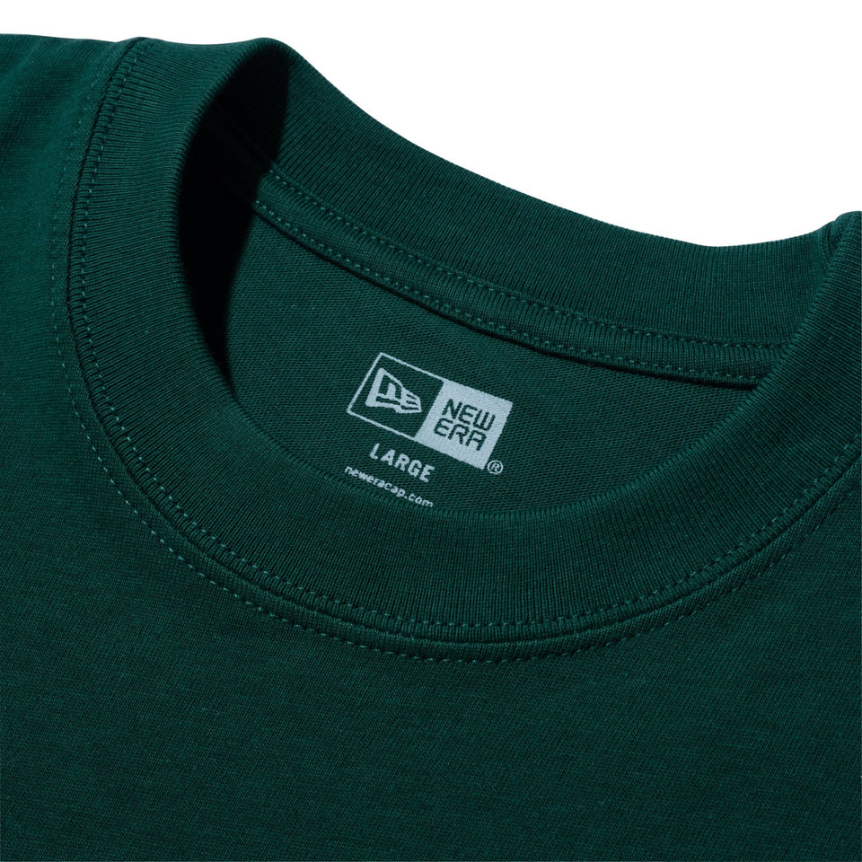 半袖 コットン Tシャツ Box Logo ボックスロゴ ダークグリーン × ベージュ レギュラーフィット - 13516801-S | NEW ERA ニューエラ公式オンラインストア