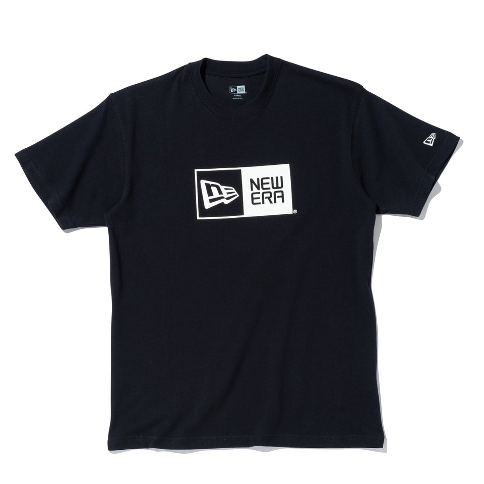 半袖 コットン Tシャツ Box Logo ボックスロゴ ブラック × ホワイト レギュラーフィット - 13516802-S | NEW ERA ニューエラ公式オンラインストア