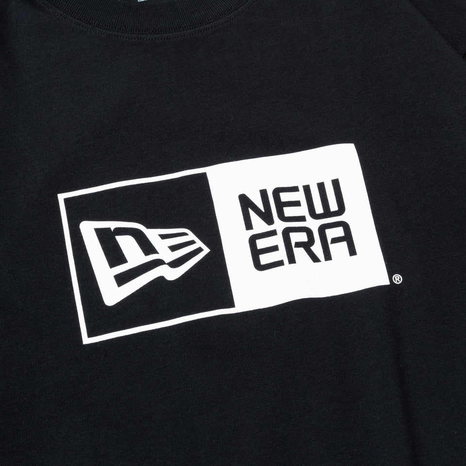 長袖 コットン Tシャツ Box Logo ボックスロゴ ブラック レギュラーフィット - 13755434-S | NEW ERA ニューエラ公式オンラインストア