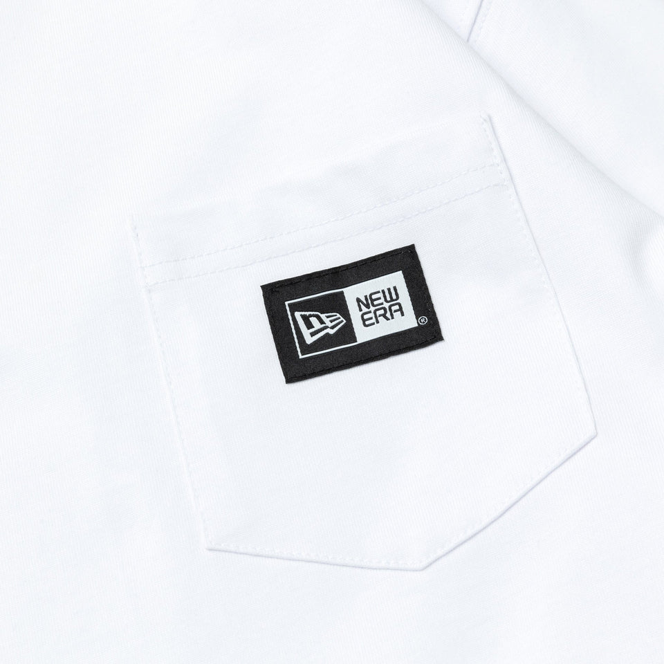 長袖 コットン ポケット Tシャツ Box Logo ボックスロゴ ホワイト レギュラーフィット - 13755438-S | NEW ERA ニューエラ公式オンラインストア