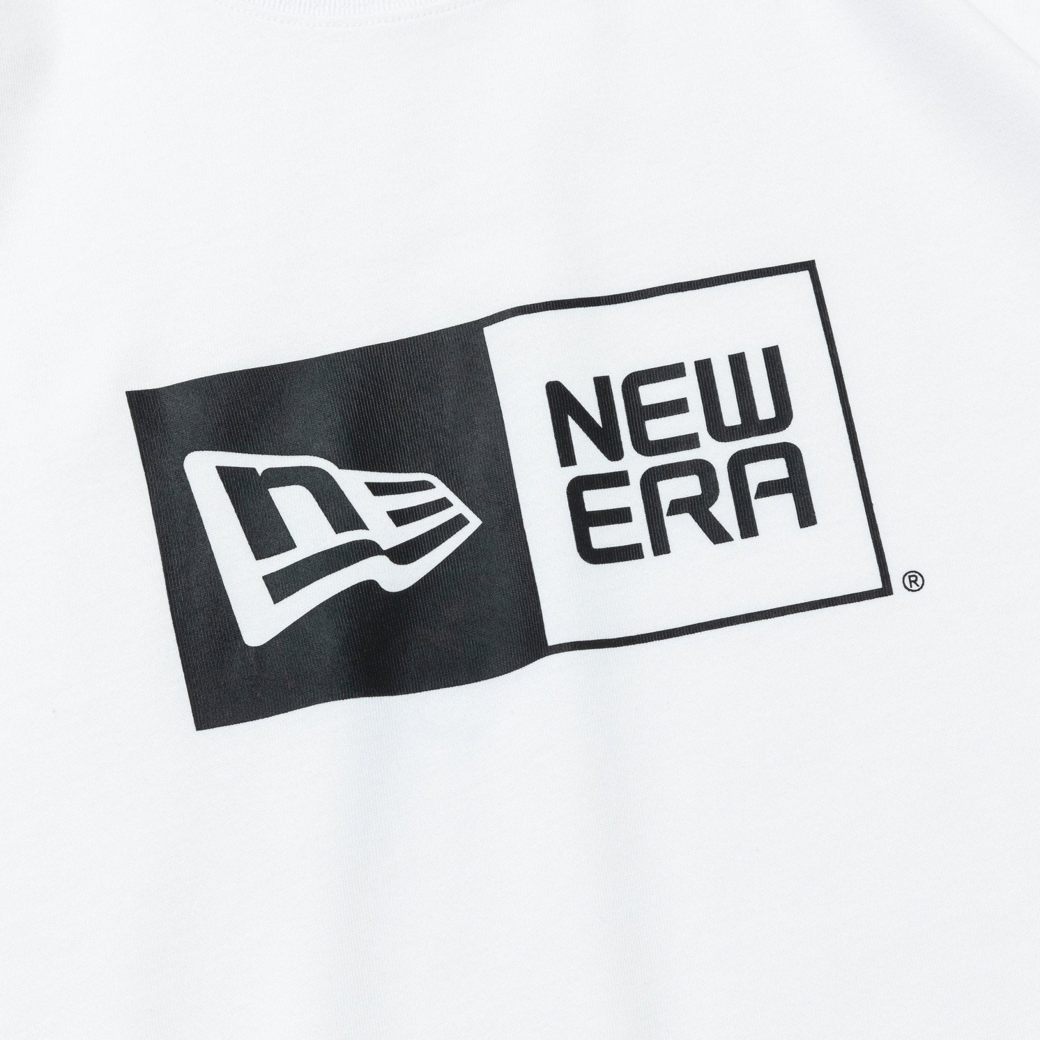 半袖 コットン Tシャツ Box Logo ホワイト × ブラック レギュラーフィット 2