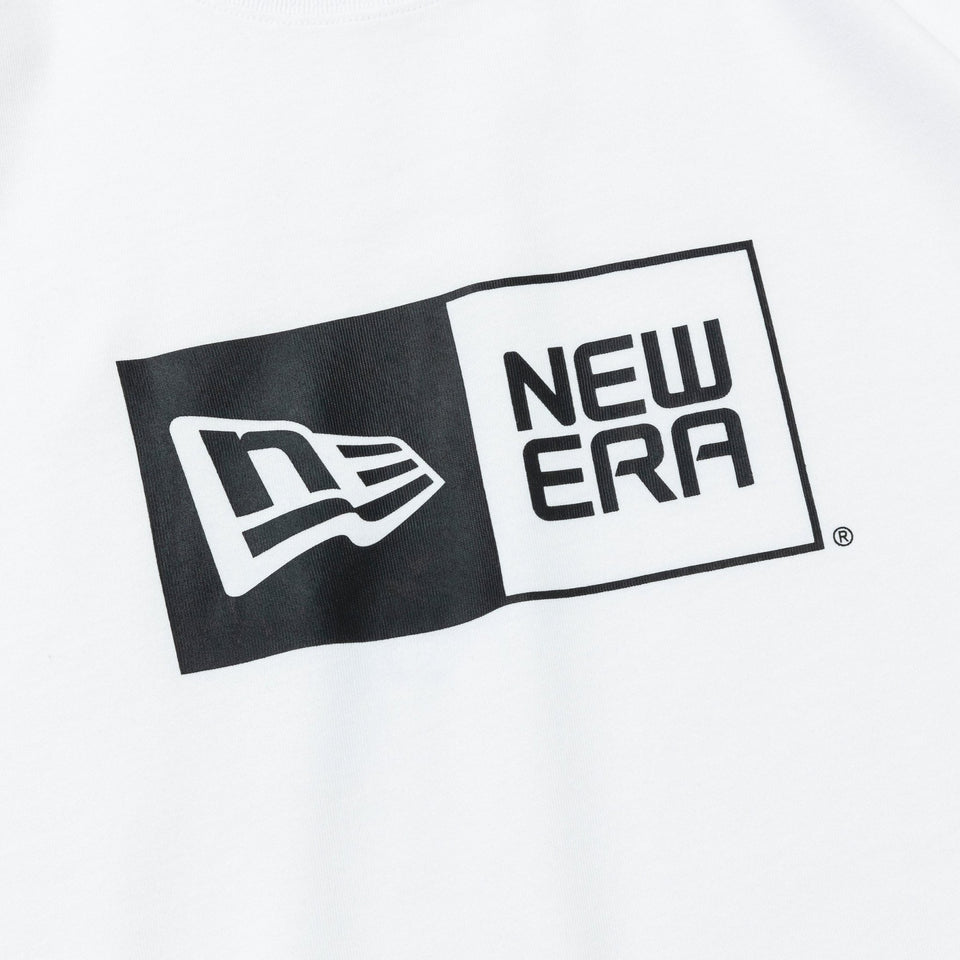 半袖 コットン Tシャツ Box Logo ホワイト × ブラック レギュラーフィット - 14121907-S | NEW ERA ニューエラ公式オンラインストア