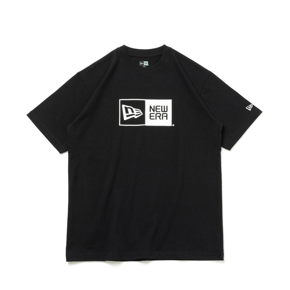 半袖 コットン Tシャツ Box Logo ブラック × ホワイト レギュラーフィット - 14121914-S | NEW ERA ニューエラ公式オンラインストア