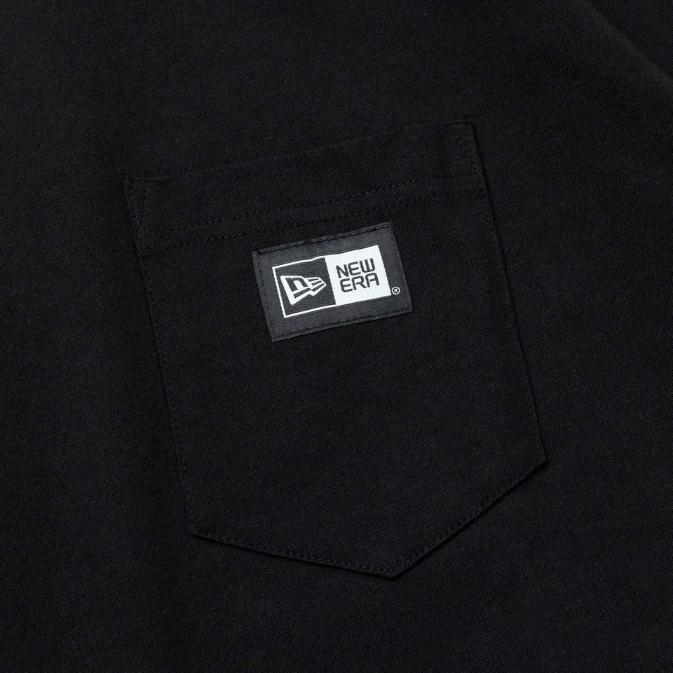 半袖 コットン ポケット Tシャツ Box Logo ボックスロゴ ウーブンパッチ ブラック レギュラーフィット - 14121929-S | NEW ERA ニューエラ公式オンラインストア