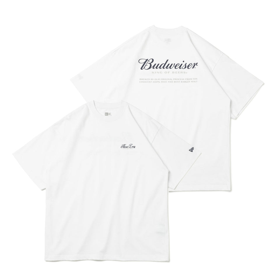 半袖 オーバーサイズド コットン Tシャツ Budweiser バドワイザー ホワイト - 13526841-S | NEW ERA ニューエラ公式オンラインストア
