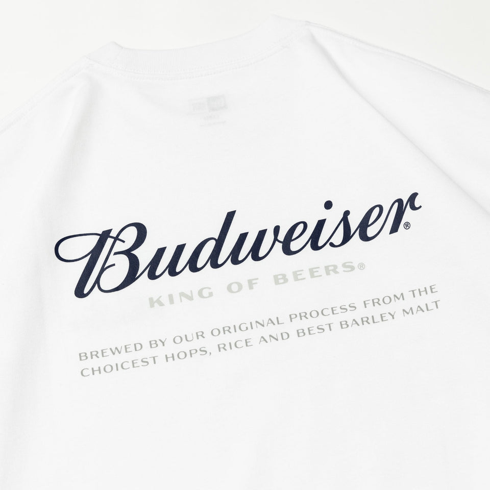半袖 オーバーサイズド コットン Tシャツ Budweiser バドワイザー ホワイト - 13526841-S | NEW ERA ニューエラ公式オンラインストア