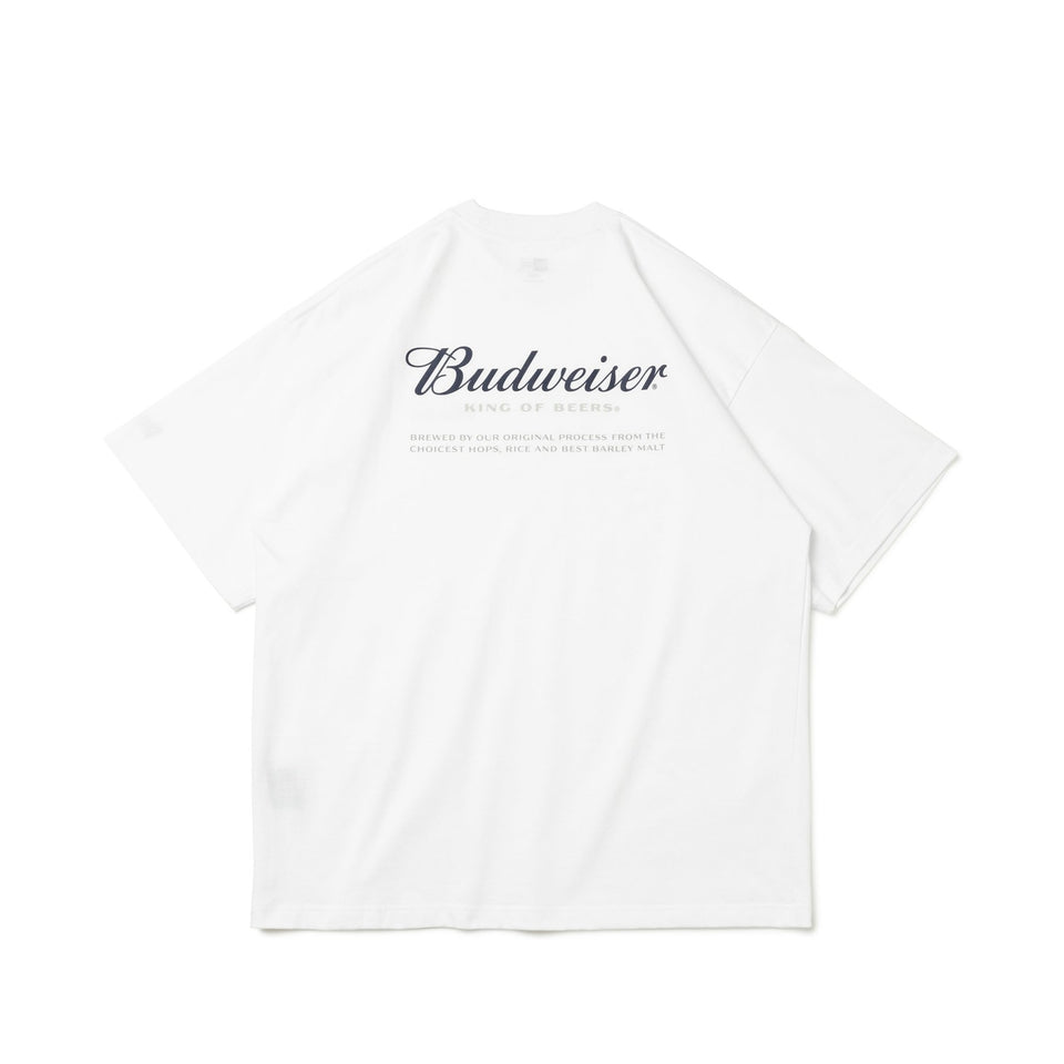 半袖 オーバーサイズド コットン Tシャツ Budweiser バドワイザー ホワイト - 13526841-S | NEW ERA ニューエラ公式オンラインストア