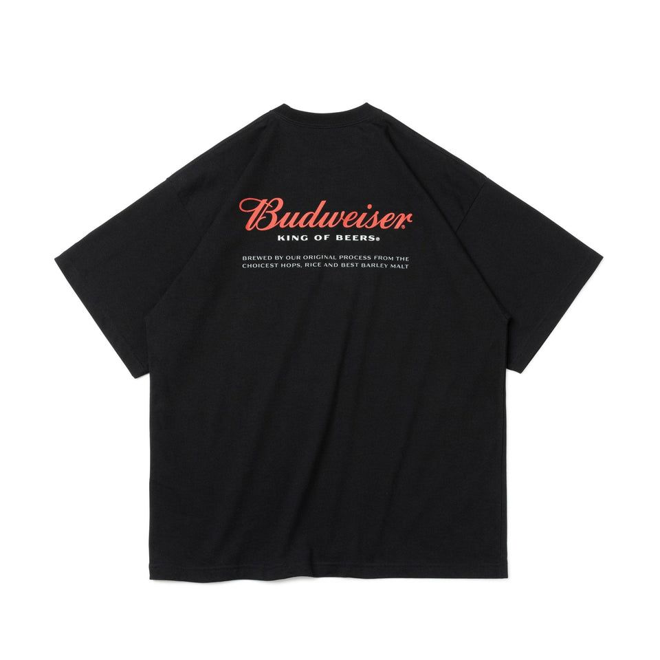 半袖 オーバーサイズド コットン Tシャツ Budweiser バドワイザー ブラック - 13526842-S | NEW ERA ニューエラ公式オンラインストア
