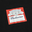 半袖 オーバーサイズド コットン Tシャツ Budweiser バドワイザー ラベルロゴ ブラック - 13579542-S | NEW ERA ニューエラ公式オンラインストア