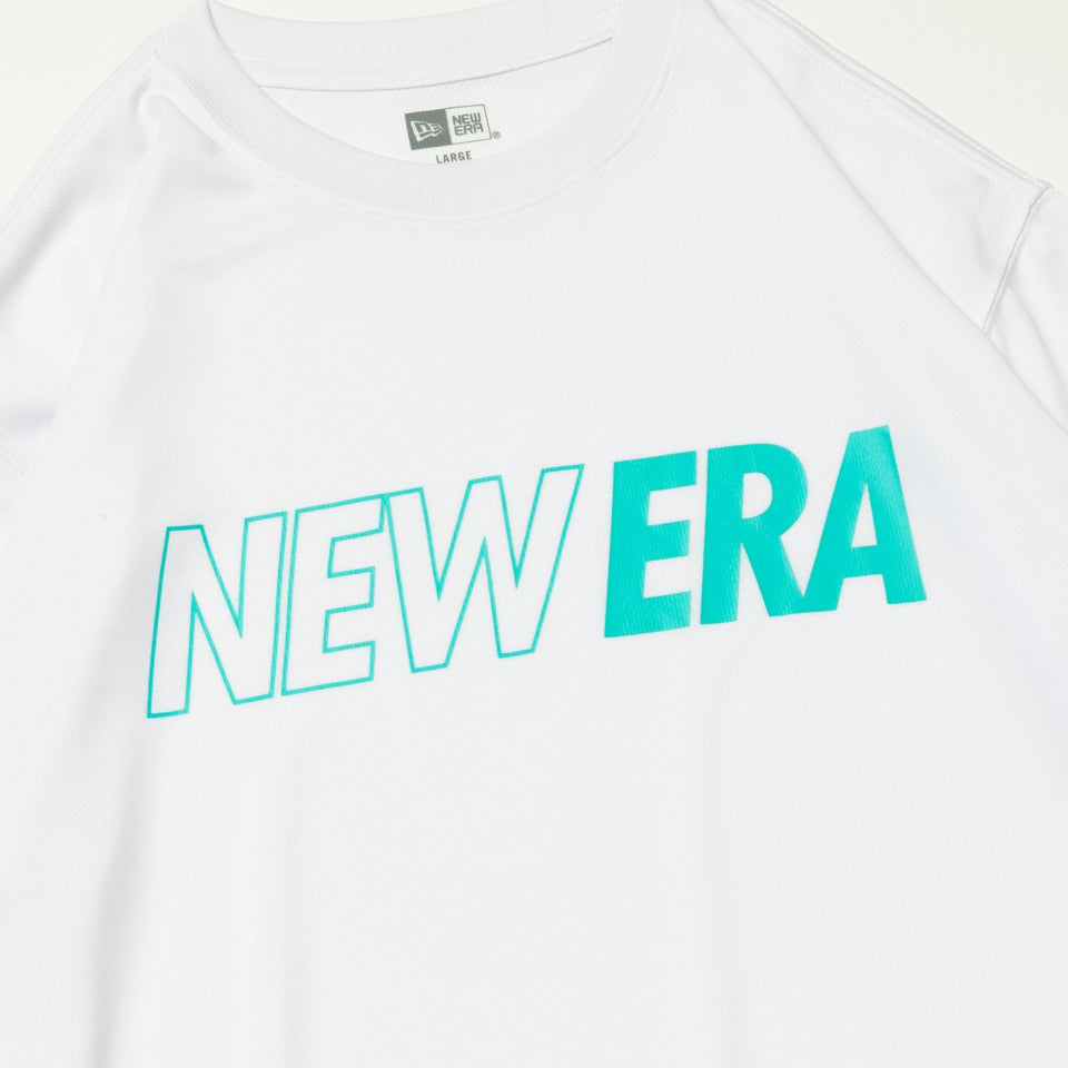 長袖 テック Tシャツ Chest Logo ホワイト × ティント【Performance Apparel】 - 13516862-S | NEW ERA ニューエラ公式オンラインストア