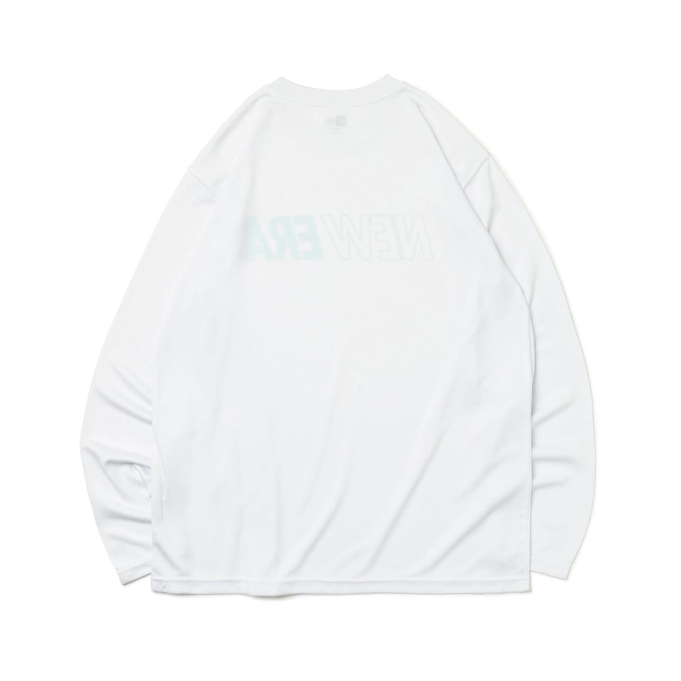 長袖 テック Tシャツ Chest Logo ホワイト × ティント【Performance Apparel】 - 13516862-S | NEW ERA ニューエラ公式オンラインストア