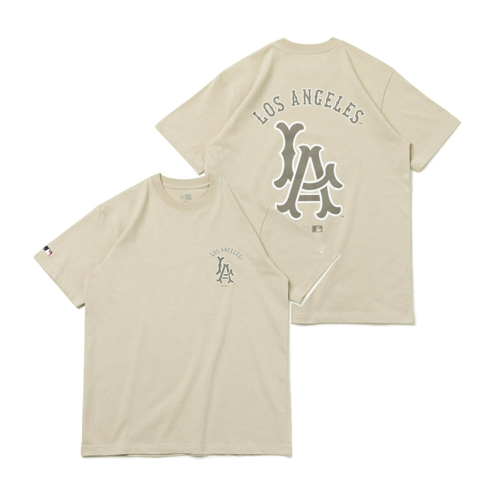 半袖 コットン Tシャツ Cooperstown Apparel クーパーズタウン ロサンゼルス・エンゼルス グレージュ レギュラーフィット - 13516795-S | NEW ERA ニューエラ公式オンラインストア