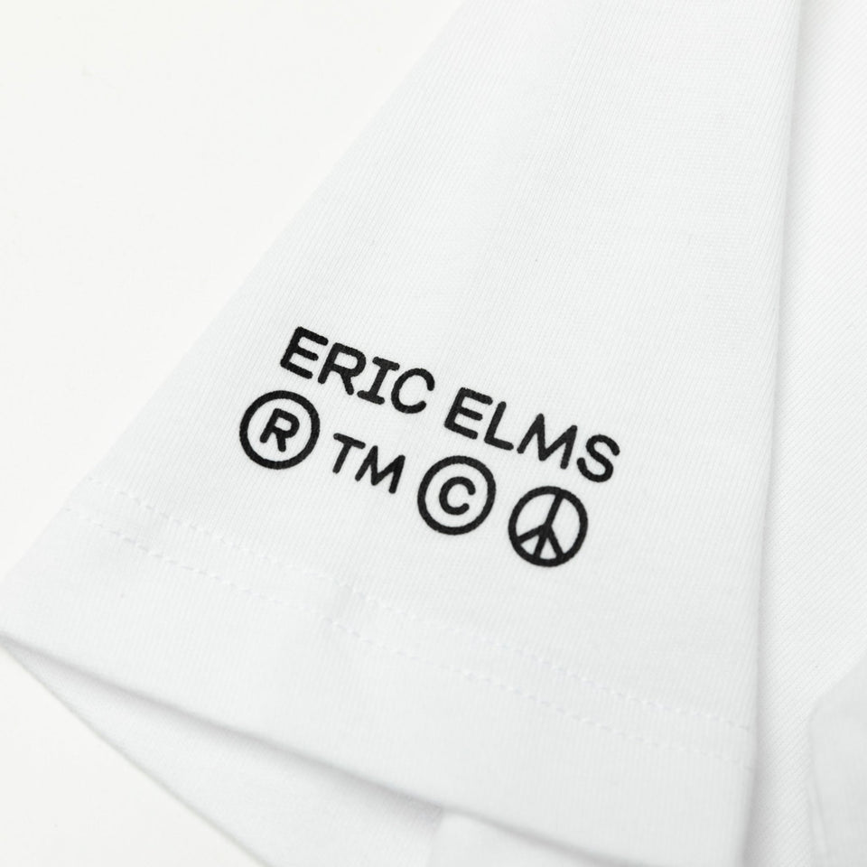 半袖 コットン ポケット Tシャツ ERIC ELMS エリック・エルムズ タイポグラフィー ホワイト レギュラーフィット - 13075169-S | NEW ERA ニューエラ公式オンラインストア
