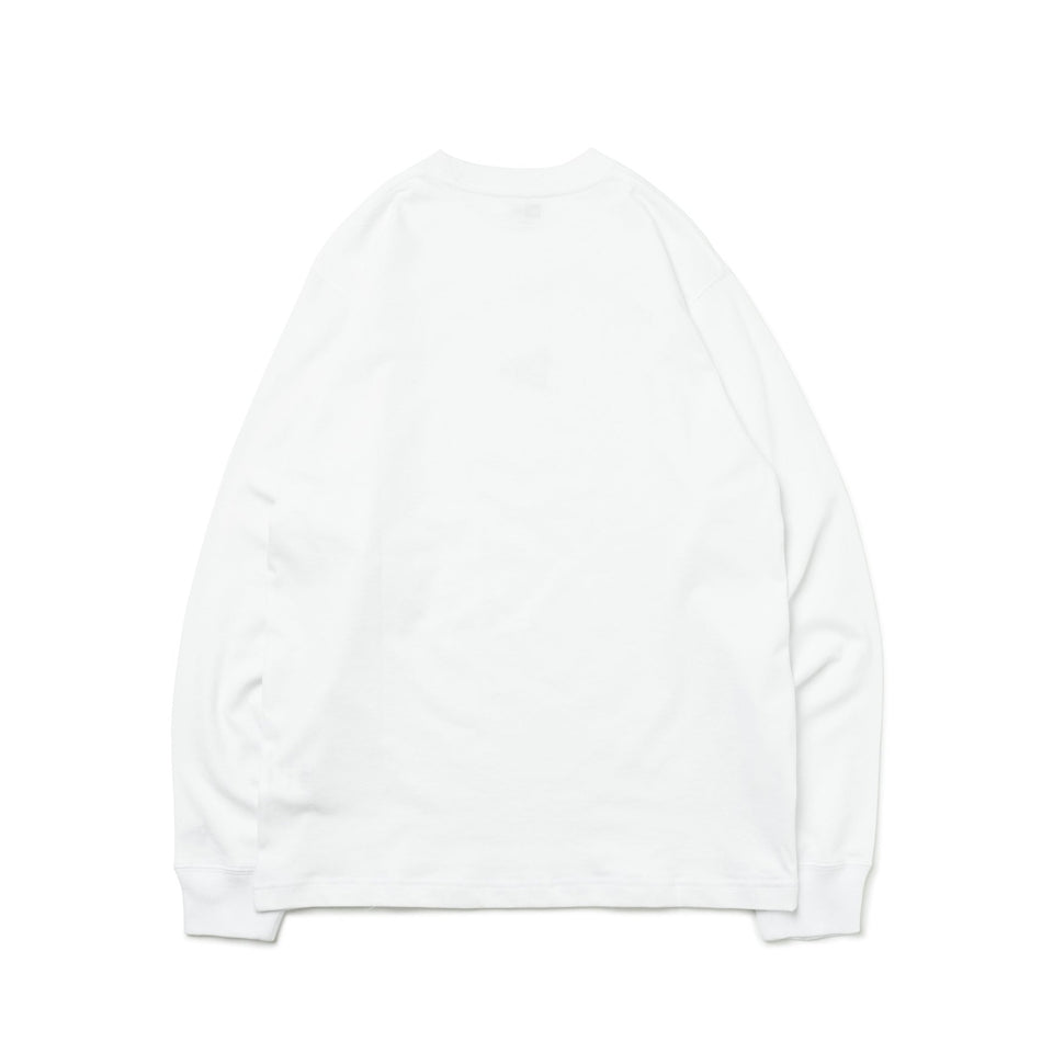 長袖 コットン Tシャツ Flag Logo Mini フラッグロゴミニ ホワイト レギュラーフィット - 13334223-S | NEW ERA ニューエラ公式オンラインストア
