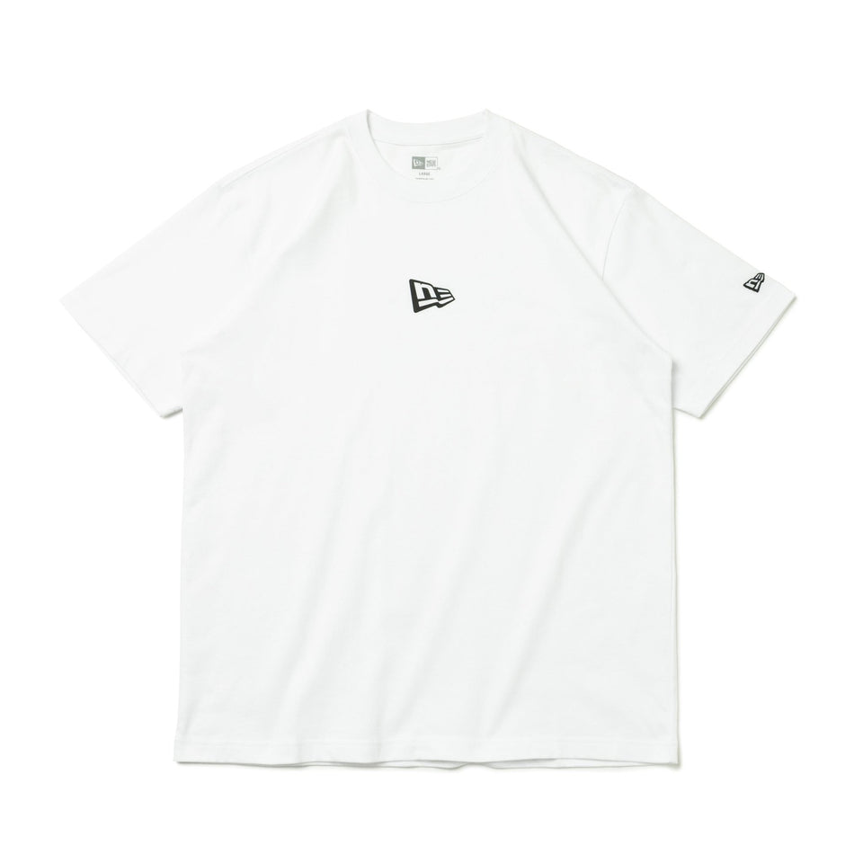 半袖 コットン Tシャツ Flag Logo Mini フラッグロゴ ホワイト レギュラーフィット - 13534570-S | NEW ERA ニューエラ公式オンラインストア