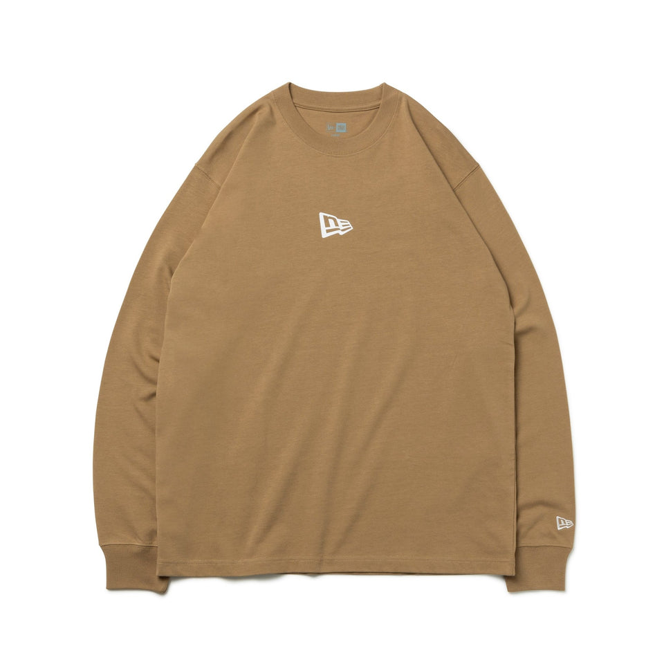 長袖 コットン Tシャツ Flag Logo Mini カーキ レギュラーフィット - 13755426-S | NEW ERA ニューエラ公式オンラインストア