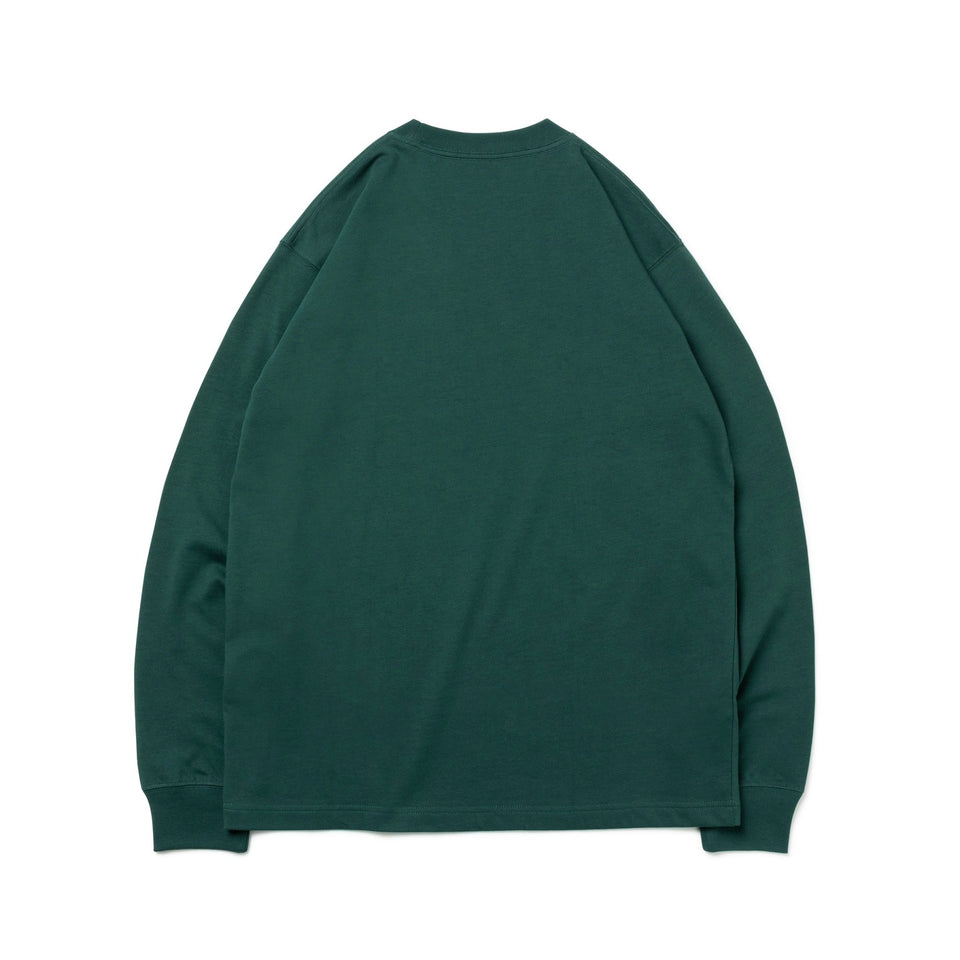 長袖 コットン Tシャツ Flag Logo Mini ダークグリーン レギュラーフィット - 13755427-S | NEW ERA ニューエラ公式オンラインストア