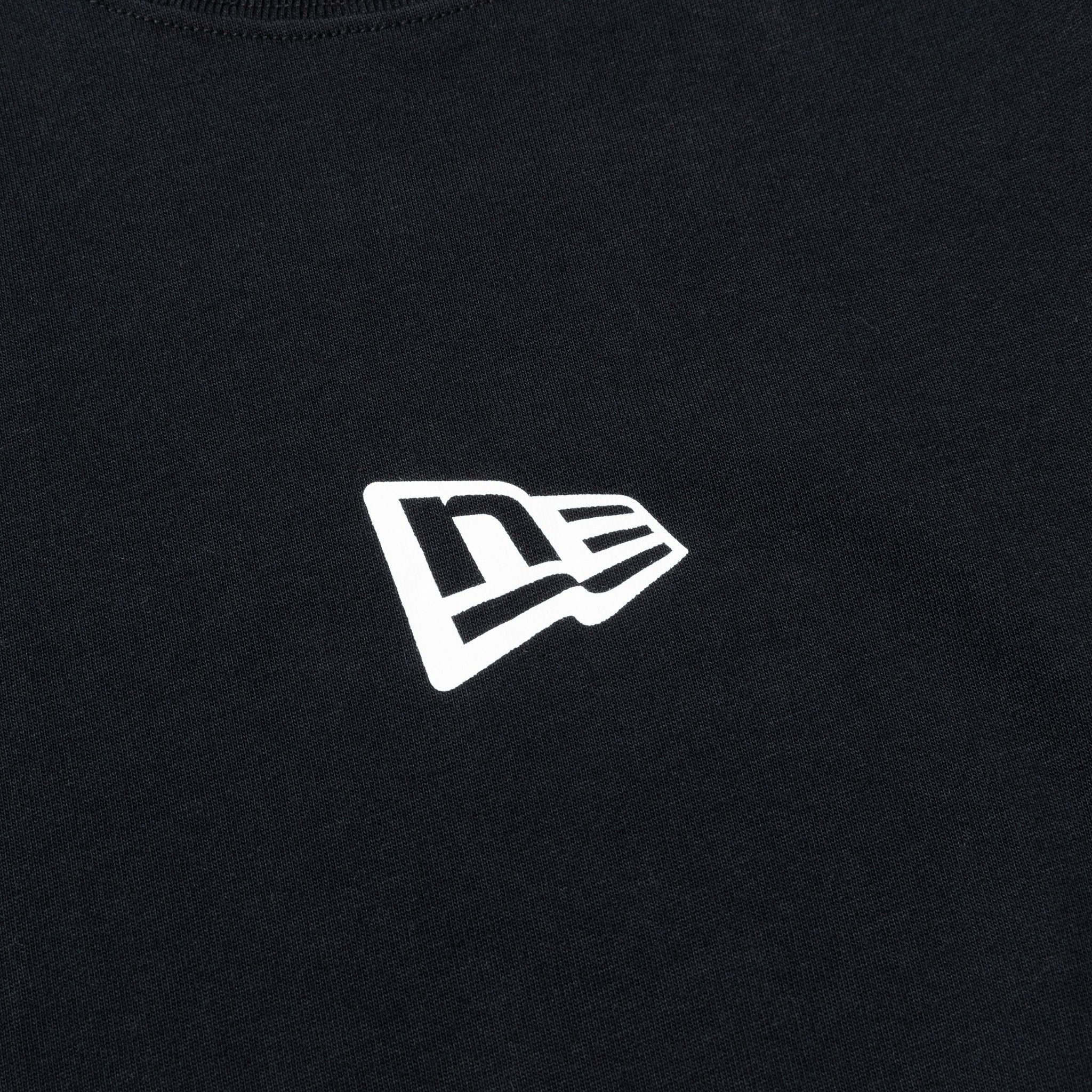 長袖 コットン Tシャツ Flag Logo Mini ブラック レギュラーフィット 2