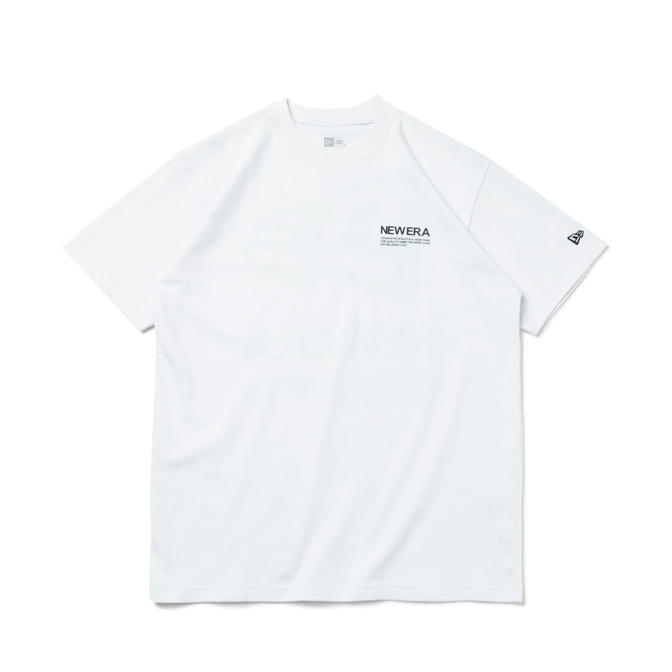 半袖 パフォーマンス Tシャツ Flag & Text ホワイト/ブラック レギュラーフィット - 13516702-S | NEW ERA ニューエラ公式オンラインストア