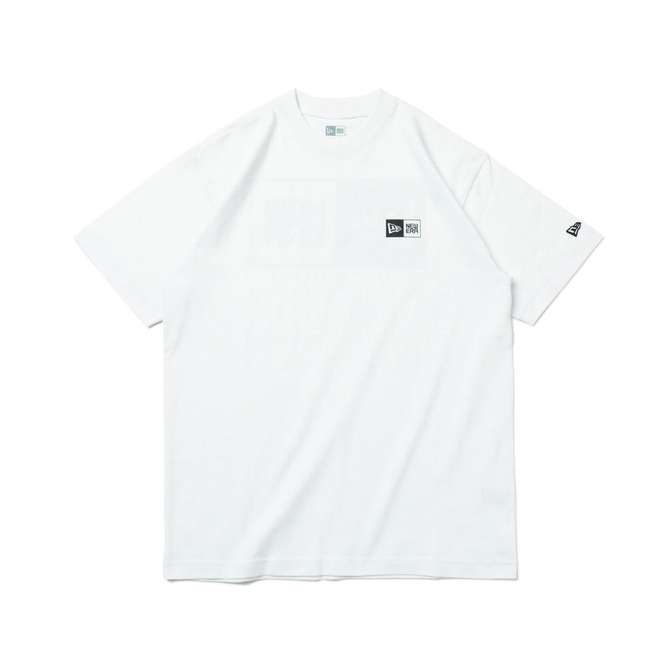 半袖 コットン Tシャツ Front & Back ボックスロゴ ホワイト レギュラーフィット - 13516803-S | NEW ERA ニューエラ公式オンラインストア