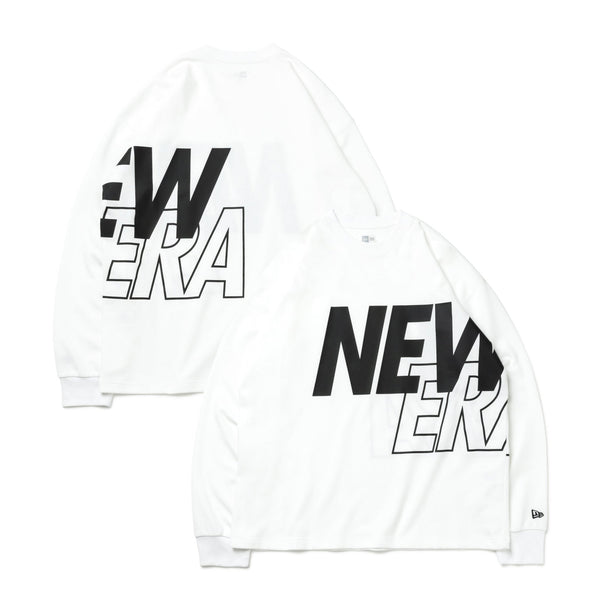 長袖 オーバーサイズド パフォーマンス Tシャツ Front & Back