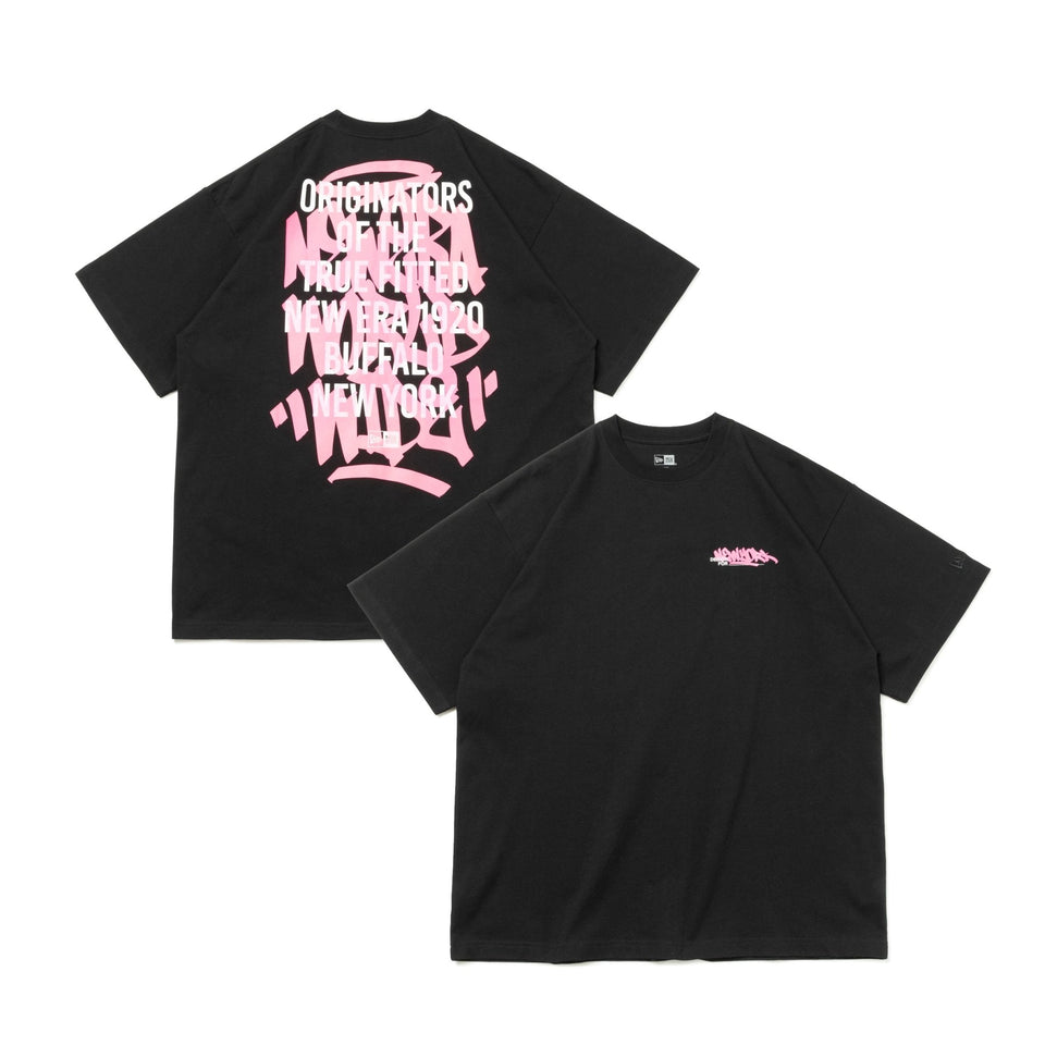 半袖 オーバーサイズド コットン Tシャツ Graffiti ブラック - 13330875-S | NEW ERA ニューエラ公式オンラインストア