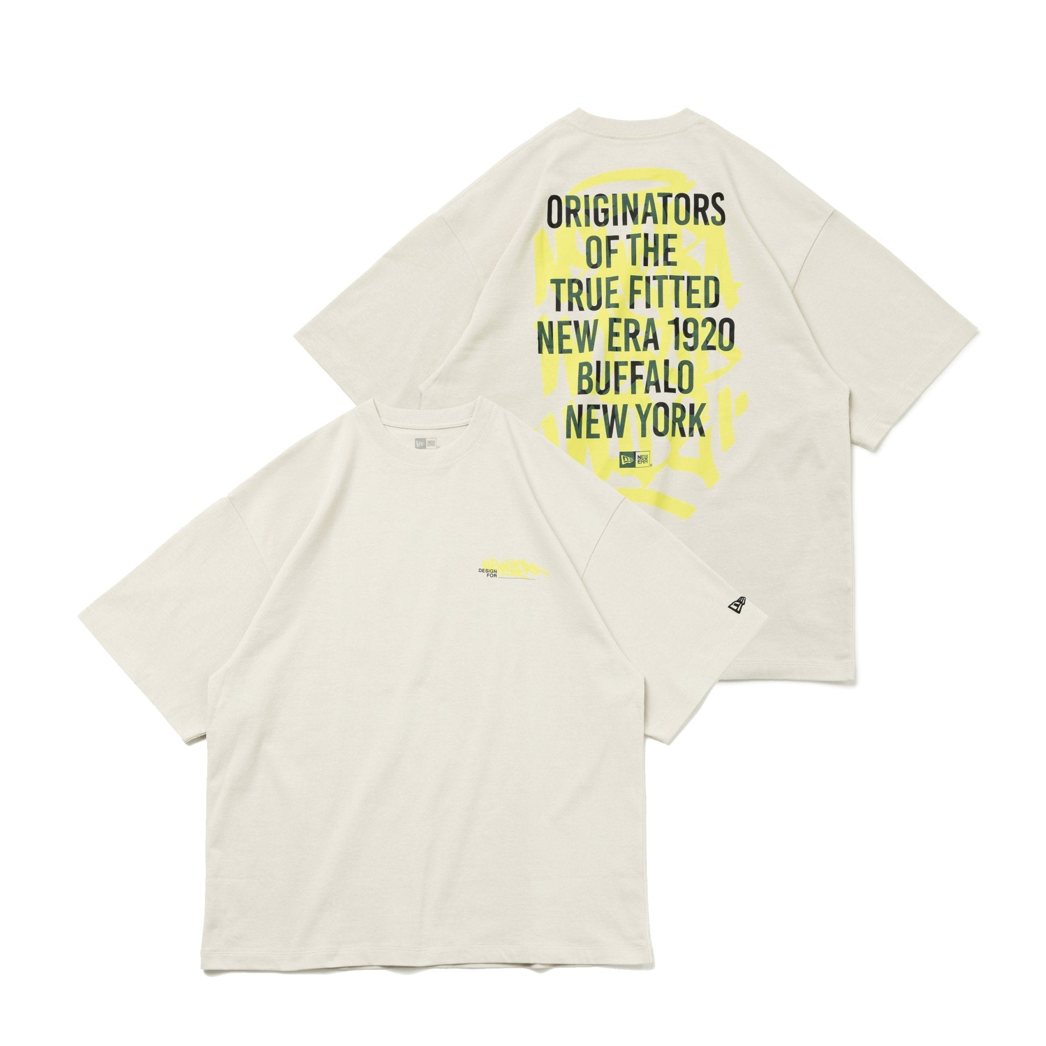 半袖 オーバーサイズド コットン Tシャツ Graffiti ストーン