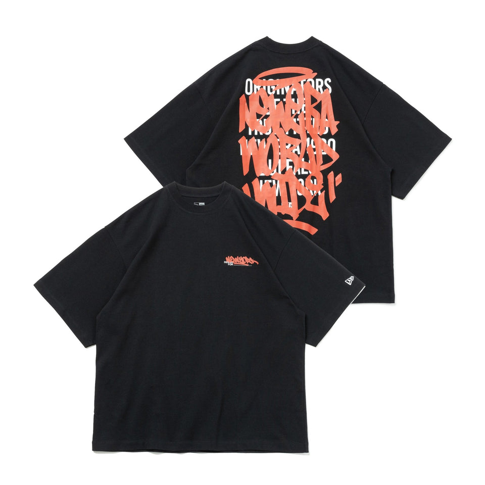半袖 オーバーサイズド コットン Tシャツ Graffiti ブラック - 14121863-S | NEW ERA ニューエラ公式オンラインストア