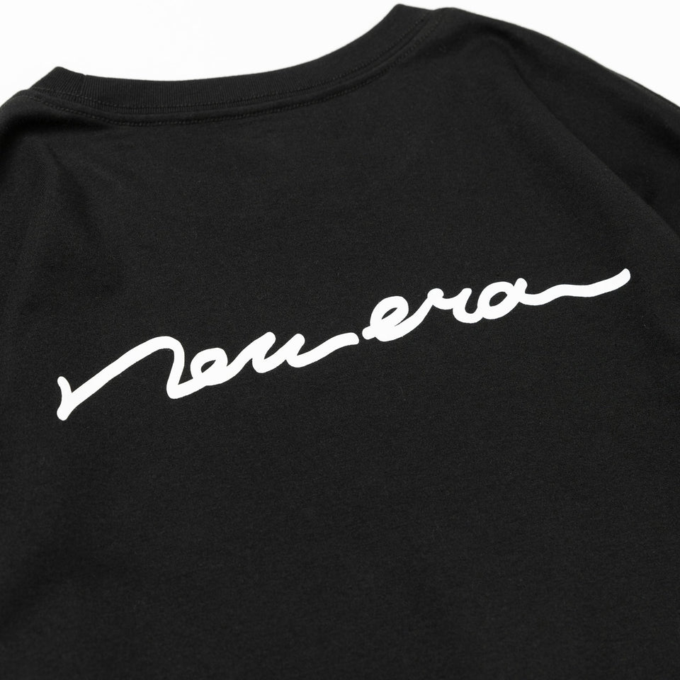 長袖 ウォーム Tシャツ Handwritten ブラック レギュラーフィット - 13330931-S | NEW ERA ニューエラ公式オンラインストア