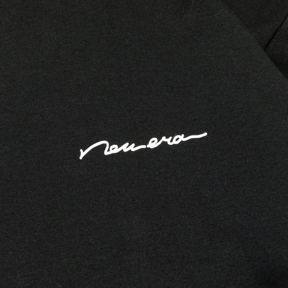 長袖 ウォーム Tシャツ Handwritten ブラック レギュラーフィット - 13330931-S | NEW ERA ニューエラ公式オンラインストア