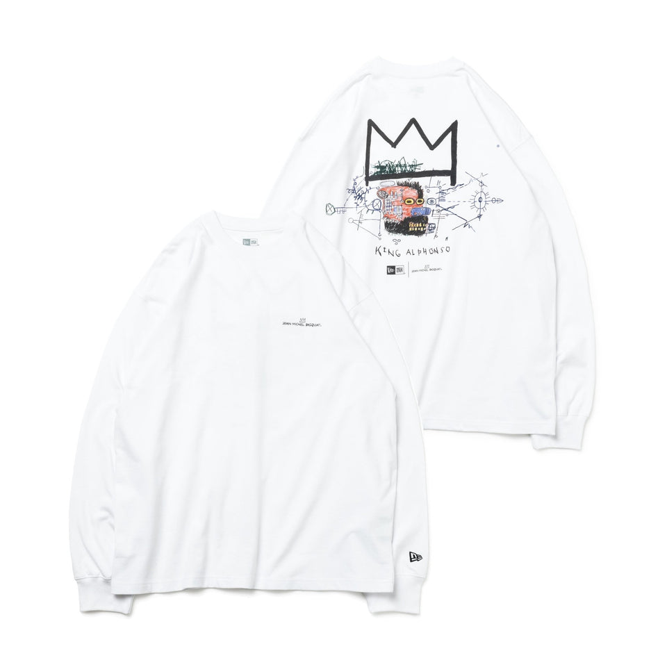 長袖 オーバーサイズド コットン Tシャツ JEAN MICHEL BASQUIAT ジャン=ミシェル・バスキア ホワイト - 13772315-S | NEW ERA ニューエラ公式オンラインストア