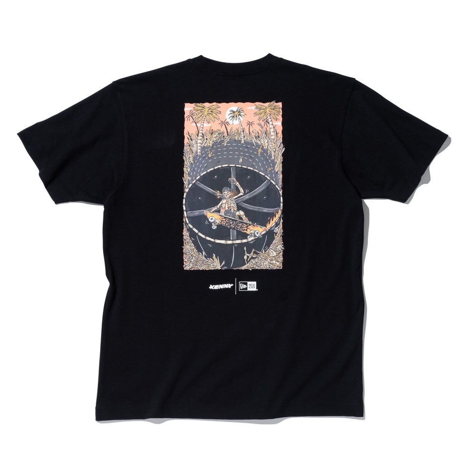 半袖 コットン Tシャツ KENTARO YOSHIDA ポスター アートワーク ブラック レギュラーフィット - 12887608-S | NEW ERA ニューエラ公式オンラインストア