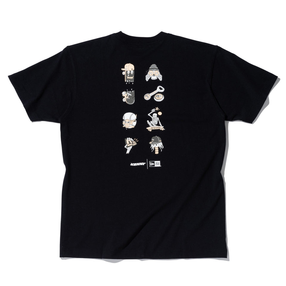 半袖 コットン Tシャツ KENTARO YOSHIDA アイコン ブラック レギュラーフィット - 12887610-S | NEW ERA ニューエラ公式オンラインストア