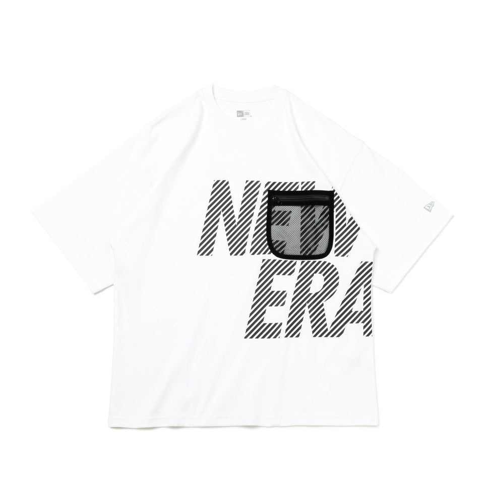 半袖 オーバーサイズド パフォーマンス Tシャツ Mesh Pocket ホワイト × ブラック【 Performance Apparel 】 - 14121975-S | NEW ERA ニューエラ公式オンラインストア