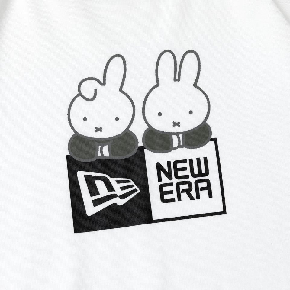 長袖 コットン Tシャツ miffy ミッフィー ボックスロゴ ホワイト レギュラーフィット - 13330980-S | NEW ERA ニューエラ公式オンラインストア