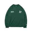 長袖 コットン Tシャツ MLB Apparel オークランド・アスレチックス ダークグリーン レギュラーフィット - 13755418-S | NEW ERA ニューエラ公式オンラインストア