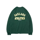 長袖 コットン Tシャツ MLB Apparel オークランド・アスレチックス ダークグリーン レギュラーフィット - 13755418-S | NEW ERA ニューエラ公式オンラインストア