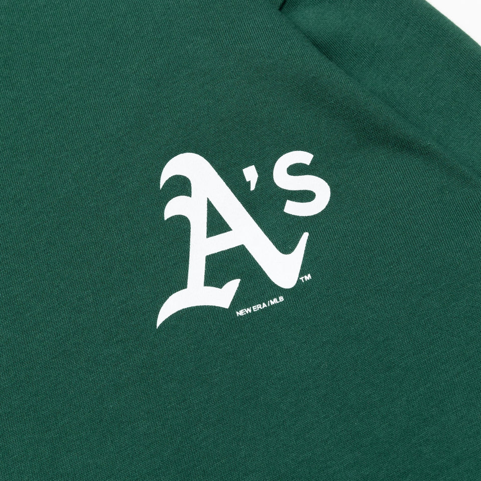 長袖 コットン Tシャツ MLB Apparel オークランド・アスレチックス ダークグリーン レギュラーフィット - 13755418-S | NEW ERA ニューエラ公式オンラインストア