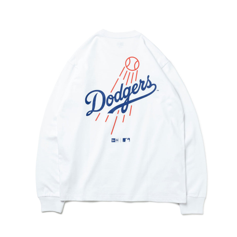 長袖 コットン Tシャツ MLB Apparel ロサンゼルス・ドジャース ホワイト レギュラーフィット - 13755422-S | NEW ERA ニューエラ公式オンラインストア