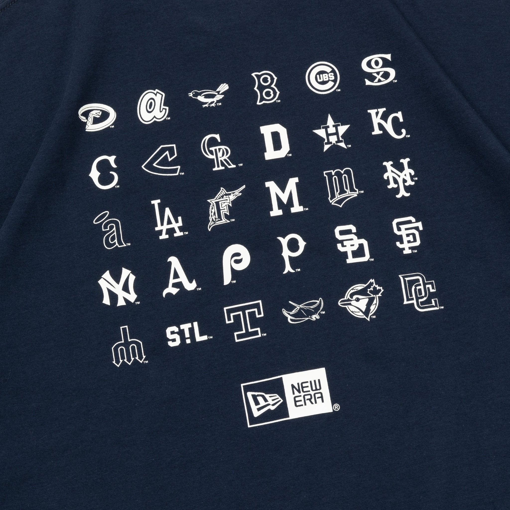 半袖 オーバーサイズド コットン Tシャツ MLB Apparel クーパーズタウン ネイビー 5