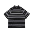 半袖 オーバーサイズド コットン Tシャツ Multi Border ブラック/チャコール/オフホワイト - 14121839-S | NEW ERA ニューエラ公式オンラインストア