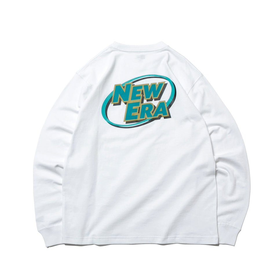 長袖 コットン Tシャツ ニューエラ ロゴシリーズ NEW ERA ホワイト レギュラーフィット - 12542702-S | NEW ERA ニューエラ公式オンラインストア