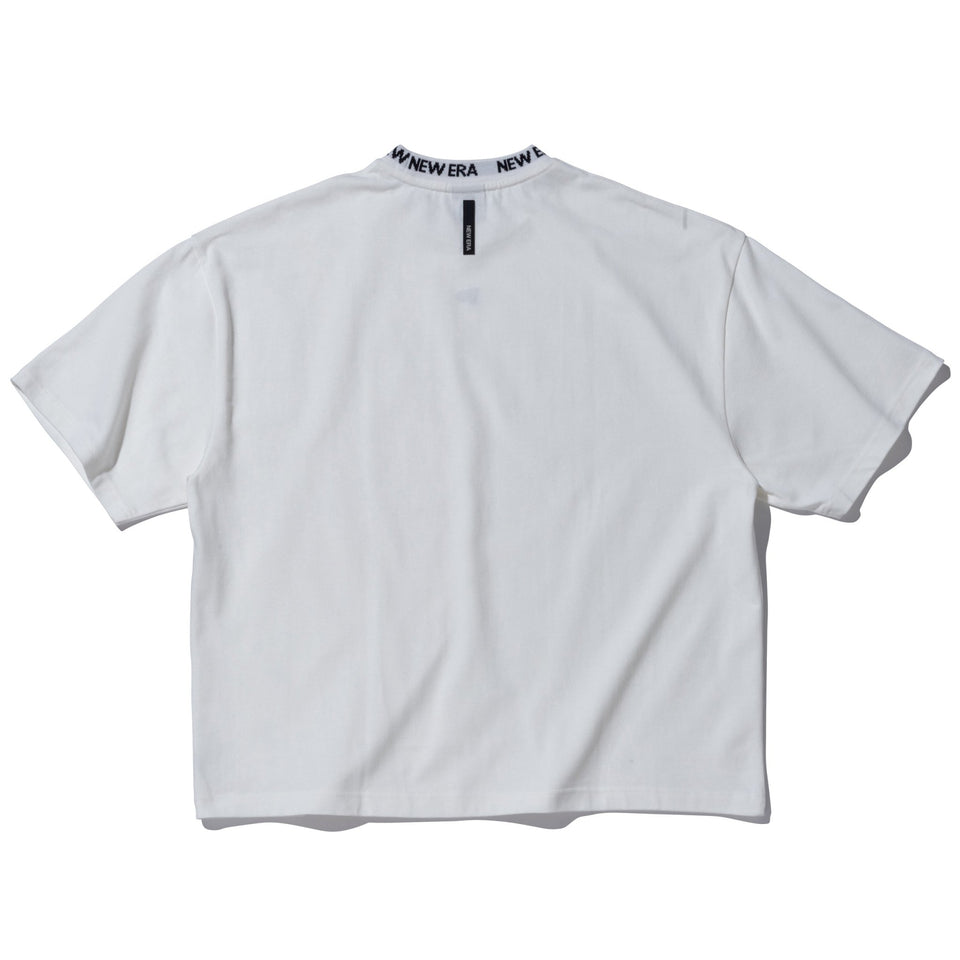 半袖 ジャカードネック ヘビーウェイト Tシャツ NEW ERA BLACK LABEL ホワイト ビッグシルエット - 13090072-S | NEW ERA ニューエラ公式オンラインストア