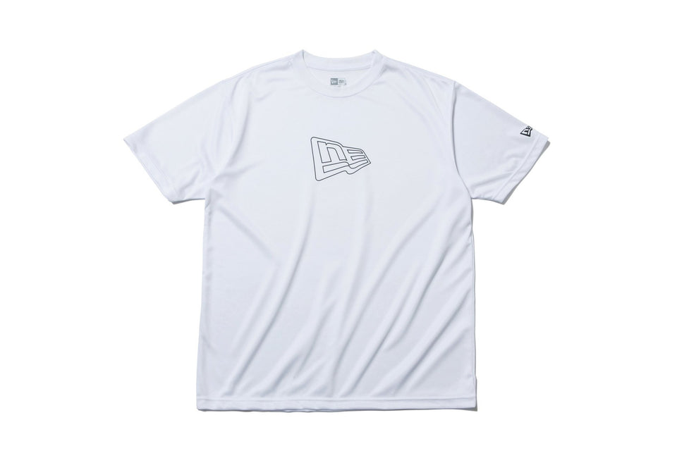 テック Tシャツ フラッグ アウトライン ホワイト 【NEW ERA WORKOUT】 - 12018857-S | NEW ERA ニューエラ公式オンラインストア