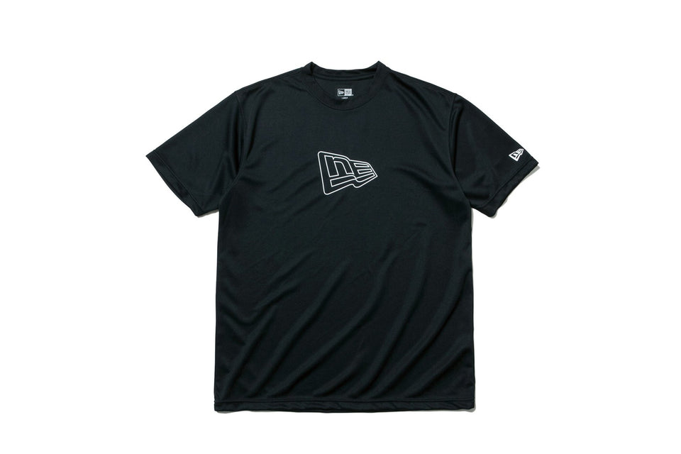テック Tシャツ フラッグ アウトライン ブラック 【NEW ERA WORKOUT】 - 12018858-S | NEW ERA ニューエラ公式オンラインストア