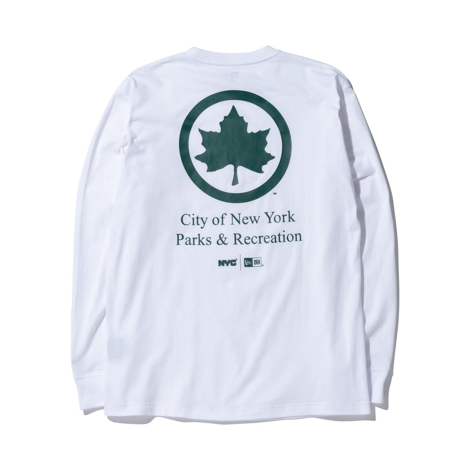 長袖 コットン Tシャツ NYC パークロゴ ホワイト レギュラーフィット - 12864373-S | NEW ERA ニューエラ公式オンラインストア